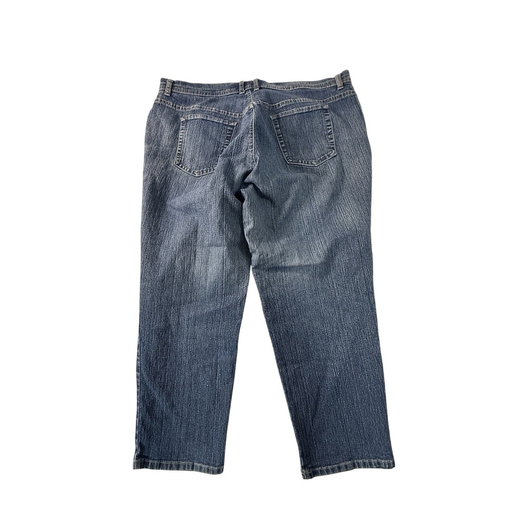 Gloria Vanderbilt Denim Blue Straight Leg High Rise Button Relaxed Women's Jeans
